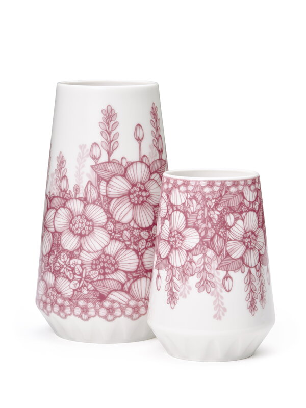 Vases, Huvila vase 13 cm, Pink