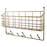 Maze Mitten Shelf, brass