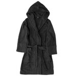 Tekla Hooded bathrobe, ash black