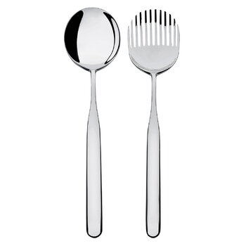 Serving, Collo Alto salad set, stainless steel, Silver