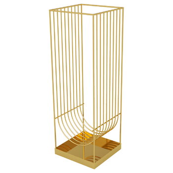 Umbrella stands, Curva umbrella holder, gold, Gold