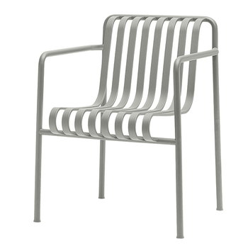 Patio chairs, Palissade dining armchair, sky grey, Gray