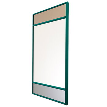 Wall mirrors, Vitrail mirror, 50 x 50 cm, green , Green