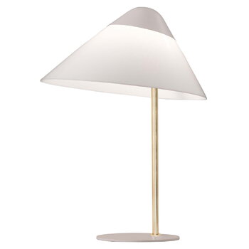 Table lamps, Opala Midi table lamp, light grey - brass, Gray