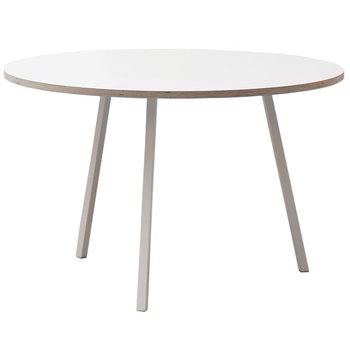 Dining tables, Loop Stand round table 120 cm, white, White