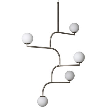 Pendant lamps, Mobil 100 pendant, nickel, Silver