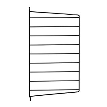 Shelving units, String side panel 50 x 30 cm, 2-pack, black, Black