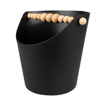 Sauna accessories, Nuppu sauna bucket, black - pine, Black