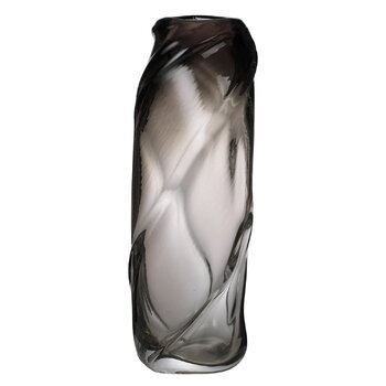 Vases, Water Swirl vase, tall, smoked grey, Gray