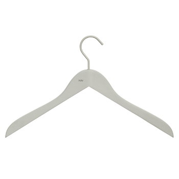 Coat hangers, Soft coat hanger slim, grey, 4 pcs, Gray