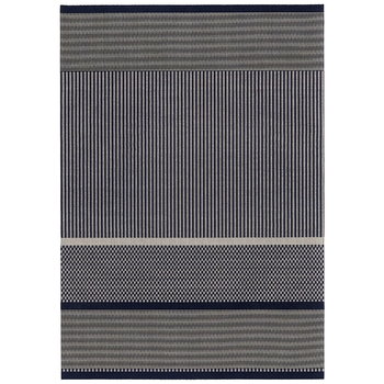 Paper yarn rugs, San Francisco carpet,  dark blue - stone, Blue