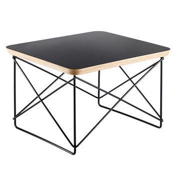 Side & end tables, Eames LTR Occasional table, black, Black