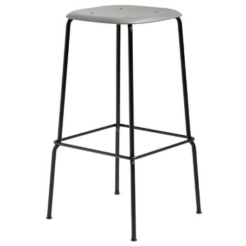 Bar stools & chairs, Soft Edge 85 bar stool, black - dusty green, Black