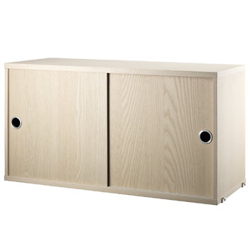 Shelving units, String cabinet, 78 x 30 cm, ash, Natural