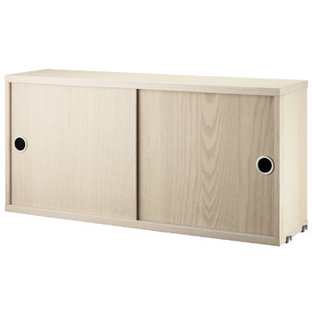 Shelving units, String cabinet, 78 x 20 cm, ash, Natural