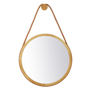 Wall mirrors, I3 Mossø mirror, 40 cm, oak, Natural