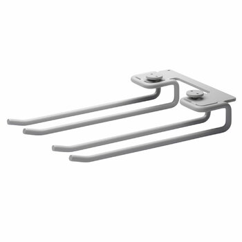 Shelving units, String hanger rack 20 cm, 2-pack, grey, Gray