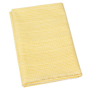 Artek fabrics, Rivi cotton fabric, 150 x 300 cm, mustard - white, Yellow