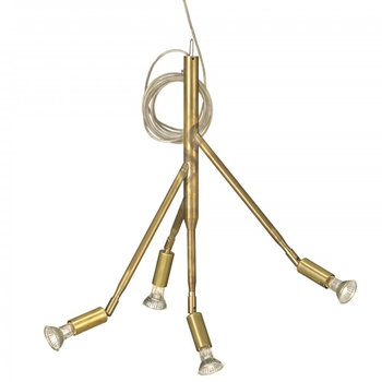 Pendant lamps, Kvist 4 pendant, brass, Gold