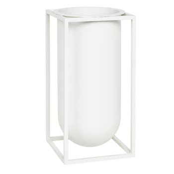 Vases, Kubus Lolo vase, white, White