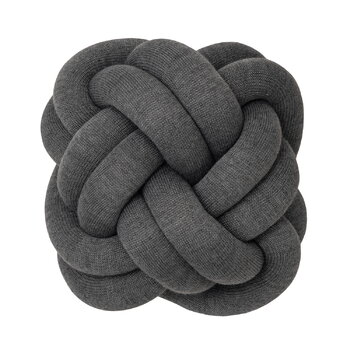 Decorative cushions, Knot cushion, grey, Gray