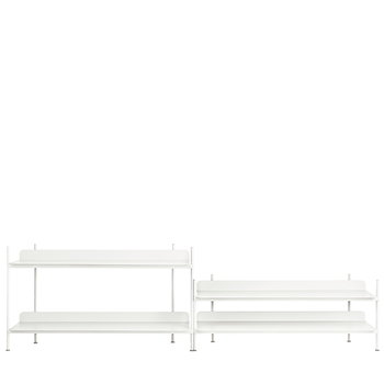 Shelving units, Compile shelf, Configuration 5, white, White