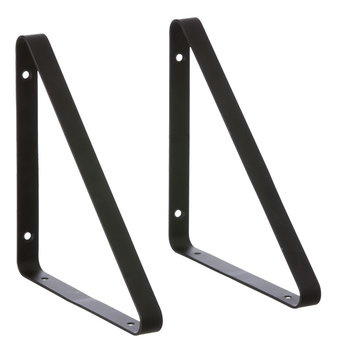 Wall shelves, Shelf Hangers 2 pcs, black, Black