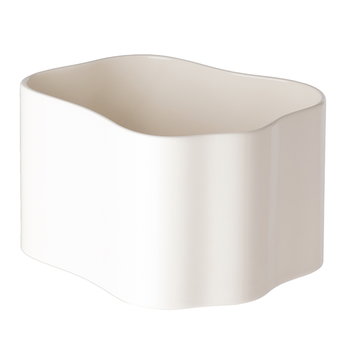 Planters & plant pots, Riihitie plant pot B, medium, white gloss, White