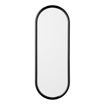 Wall mirrors, Angui mirror, 78 x 29 cm, anthracite, Silver