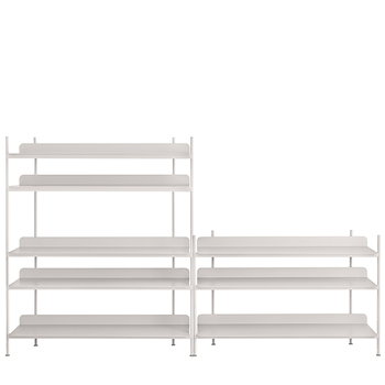 Shelving units, Compile shelf, Configuration 7, grey, Gray