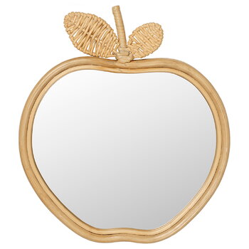 Wall mirrors, Apple mirror, natural, Natural