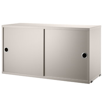 Shelving units, String cabinet, 78 x 30 cm, beige, Beige