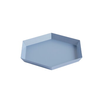 Trays, Kaleido tray S, dusty blue, Light blue