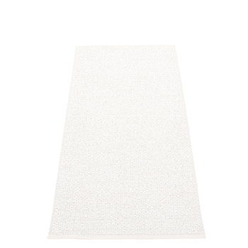 Plastic rugs, Svea rug, 70 x 160 cm, white metallic, White