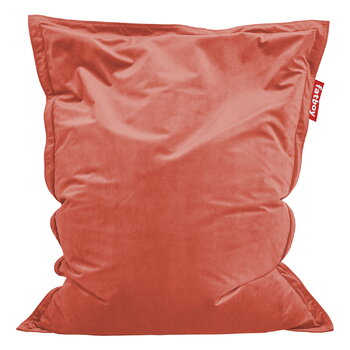 Bean bag chairs, Original Slim Velvet  Recycled bean bag, rhubarb, Red