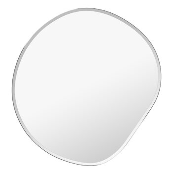 Wall mirrors, Pond mirror, XL, dark chrome, Gray