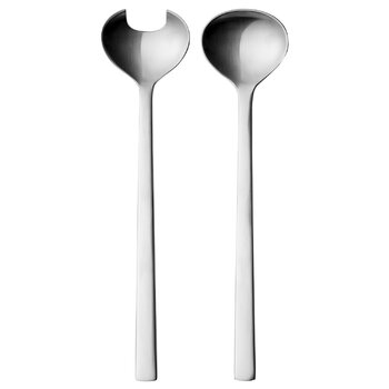 Salad servers, New York salad servers, Silver