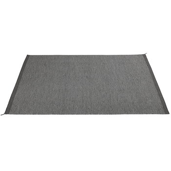 Wool rugs, Ply rug, dark grey, Gray