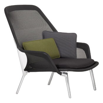 Armchairs & lounge chairs, Slow Chair, black - aluminium, Black