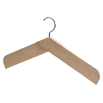 Coat hangers, Collar hanger, oak, Natural