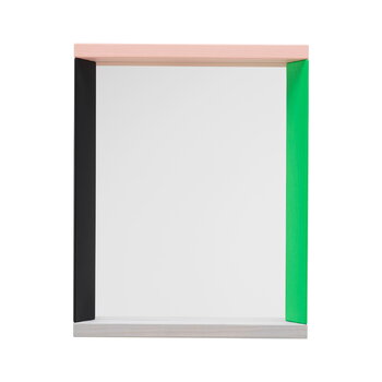 Wall mirrors, Colour Frame mirror, small, green - pink, Multicolour