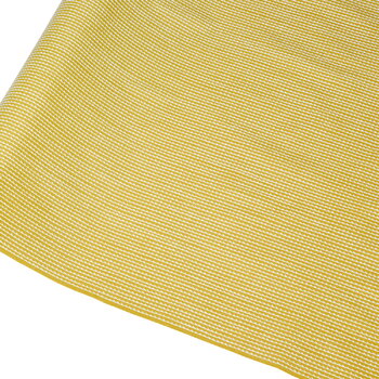 Artek fabrics, Rivi acrylic coated fabric, 145 x 300 cm, mustard - white, Yellow