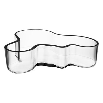 Vases, Aalto bowl 50x195 mm, clear, Transparent