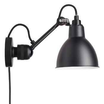 Wandleuchten, Lampe Gras 304 CA Wandleuchte, runder Schirm mit Kabel, Schwarz, Schwarz