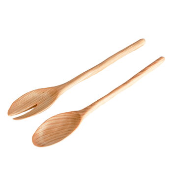 Serving, Lehti salad servers, birch, Natural