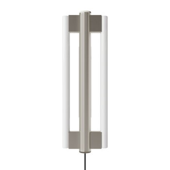 Wall lamps, Eiffel Double wall lamp, 50 cm, stainless steel, Silver