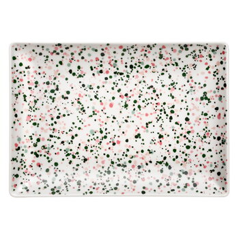 Plates, OTC Helle A4 plate, 21 x 29 cm, pink - green, Multicolour