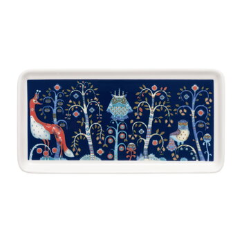 Plates, Taika plate, rectangle, 12 x 24 cm, blue, Blue