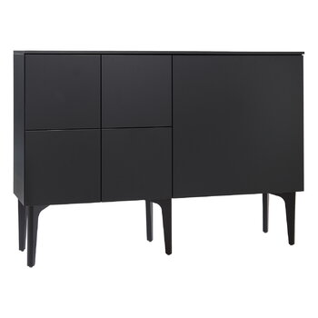 Sideboards och byråer, Fuuga sidobord, 128 cm, svart, Svart