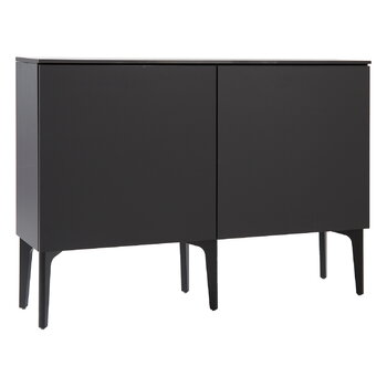 Sideboards och byråer, Fuuga sidobord, 128 cm, två dörrar, svart, Svart